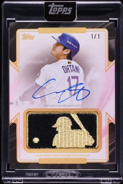 Topps バッターロゴパッチ・オート 1/1（ピンク）
