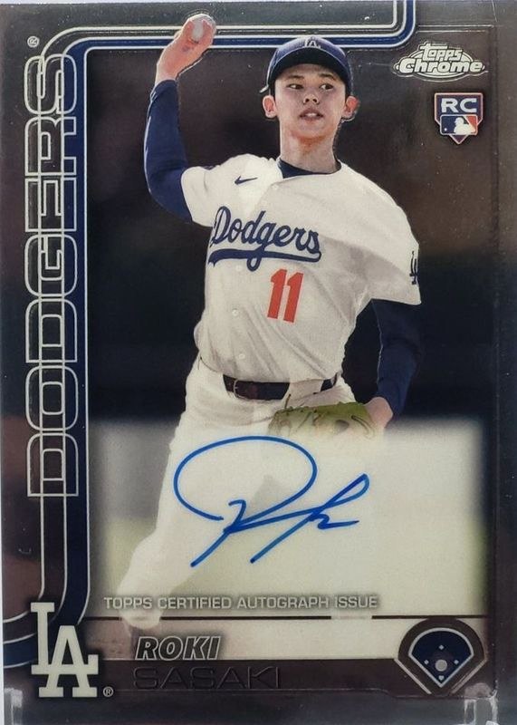 佐々木朗希 Topps Chrome ルーキーオート
