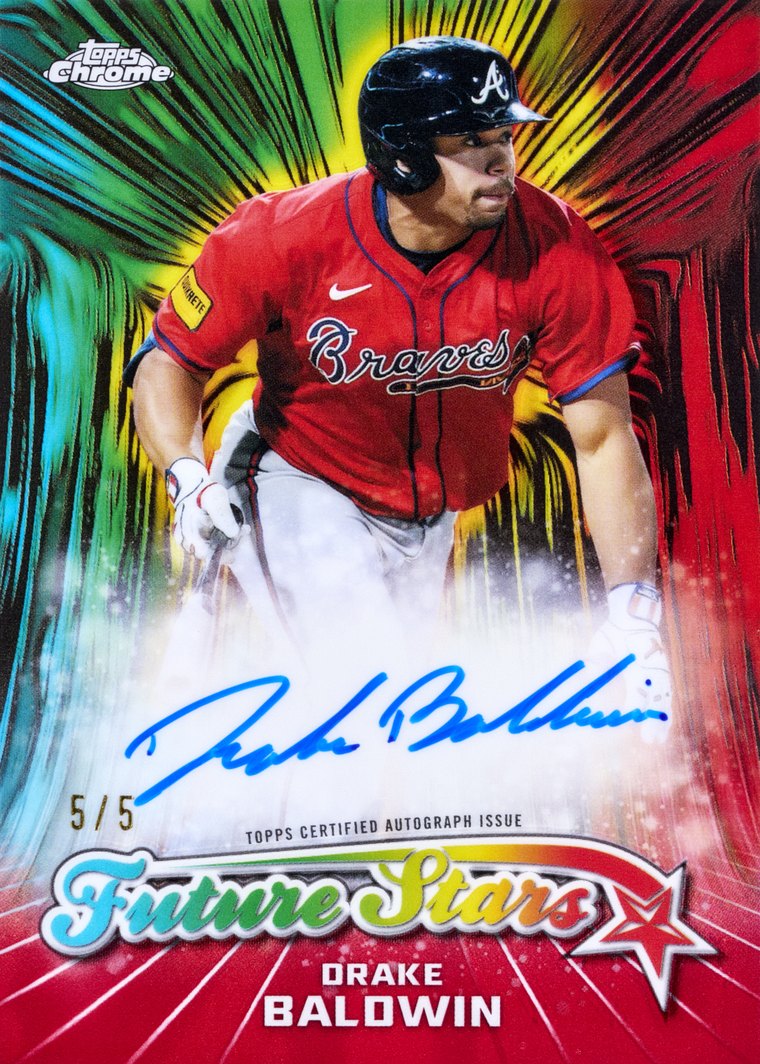 2026 Topps Chrome レッドリフラクター オート 5/5